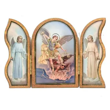 Triptyque 13 X H09 cm - St Michel - Anges