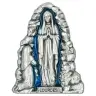 Médaille Aimantée Grotte N.D. de Lourdes Email bleu