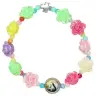 Bracelet s/élast. multicolore/enfants+méd Ste Rita
