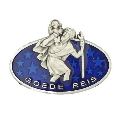 Car magnet St Christopher Goede Reis blue Email