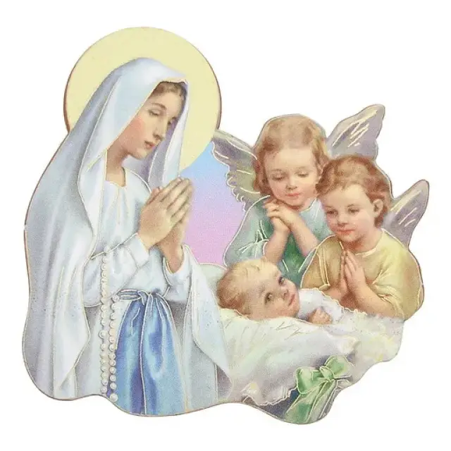 car magnet plate Angels Virgin 2 Child