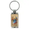 Porte-Clefs St Christophe Métal incrusté de bois