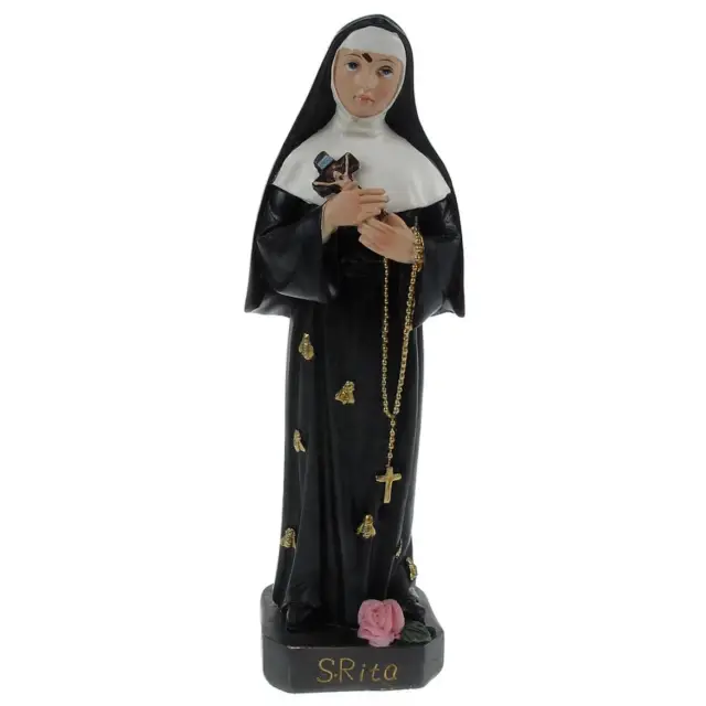 Statue 15 cm - Ste Rita avec abeilles