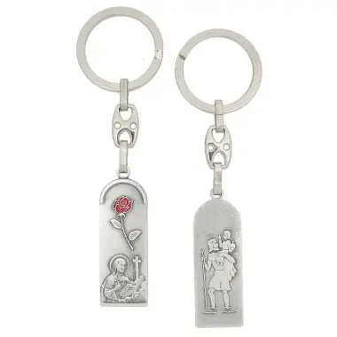 Porte-Clefs - Ste Rita / St Christophe - 44 X 16 mm