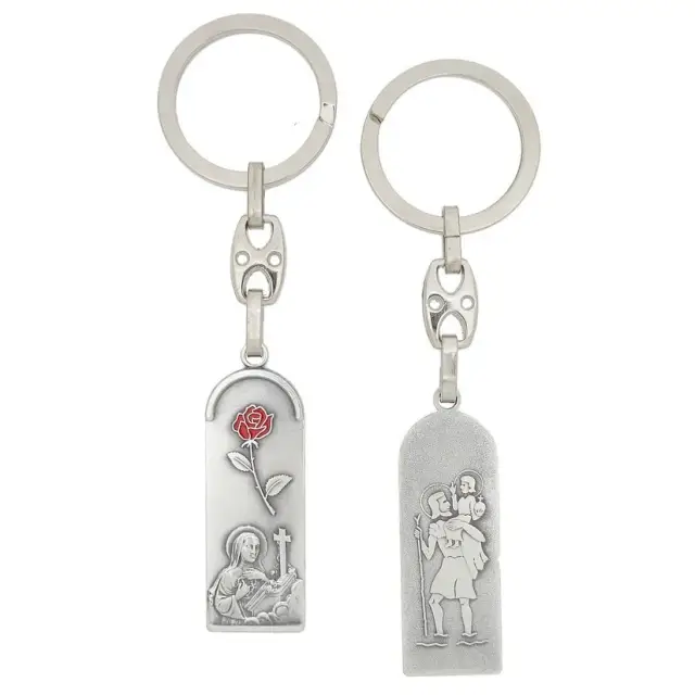 Porte-Clefs - Ste Rita / St Christophe - 44 X 16 mm