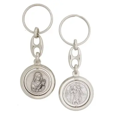 Porte-Clefs tournant - Ste Rita / St Christophe