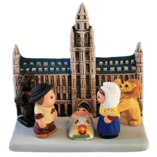 Crèche de Noël en terre cuite - "Crèche du monde" Belgique