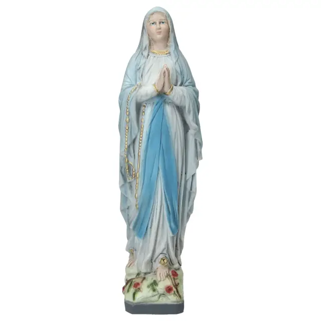Our Lady of Lourdes 30 cm style French stone