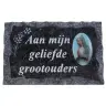 Plaque Cimetiere Aan Mijn Geliefde Grootouders 9x14