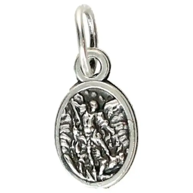 Medaille 10 mm OV - H Michael / Engel bewaarder - Metaal verzilverd