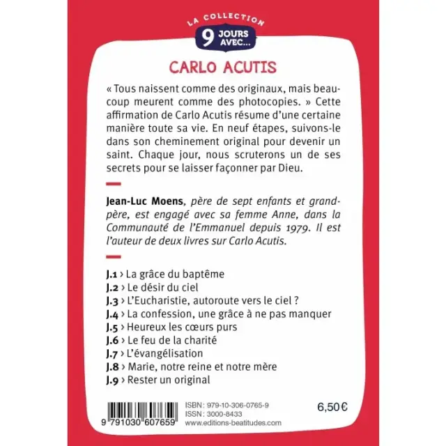 9 Jours avec Carlo Acutis - Naître original et le rester