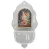 Bénitier Ange Gardien Imit. Porcelaine 16 x 9 cm