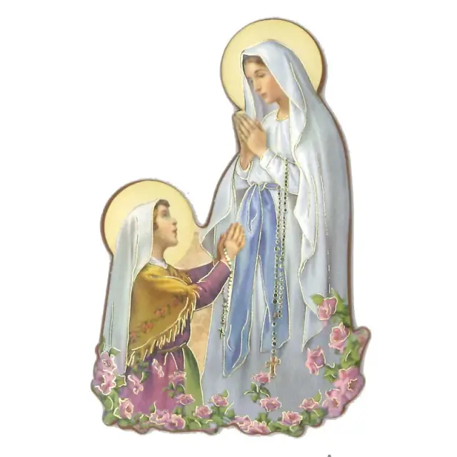 car magnet plate apparition. Lourdes
