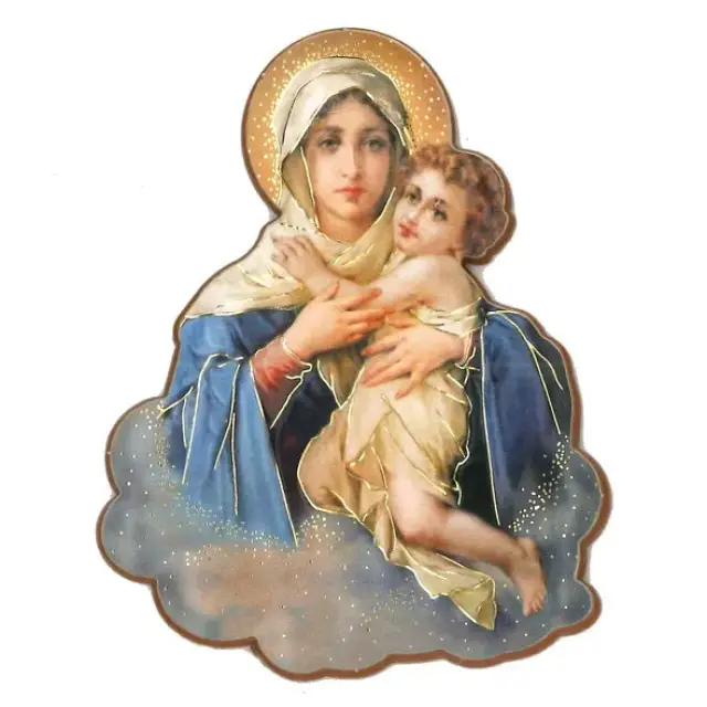 car magnet plate Virgin and Child