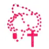 Rozenkrans op nylon - Roze