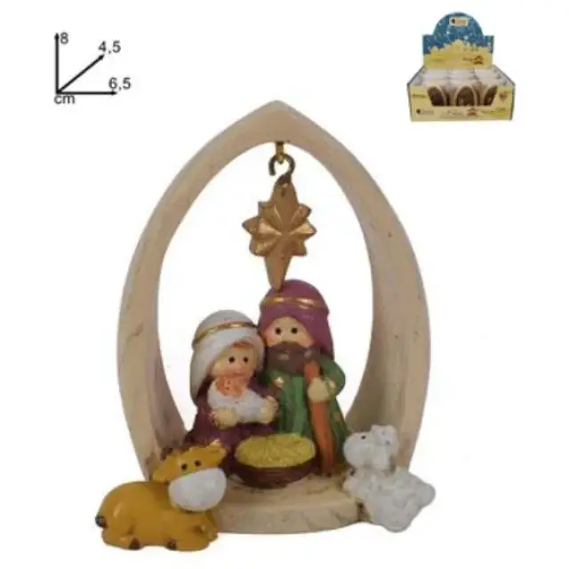 Nativity 8 cm color