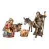 Houten kerststal Ulrich – Kennismakingsset met 5 figuren, 15 cm