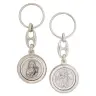 turning key ring St. Rita / St Christopher