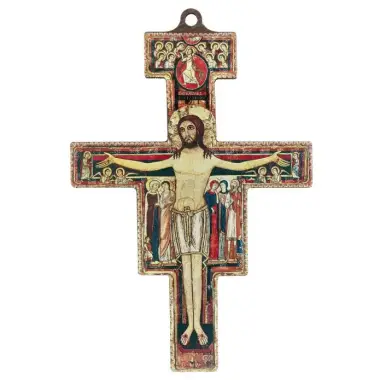 Croix St Damien - 14 X 10 cm