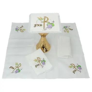 embroidered altar cloth 4 pieces