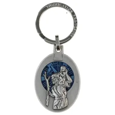 key ring St Christopherr 45 x 32 mm