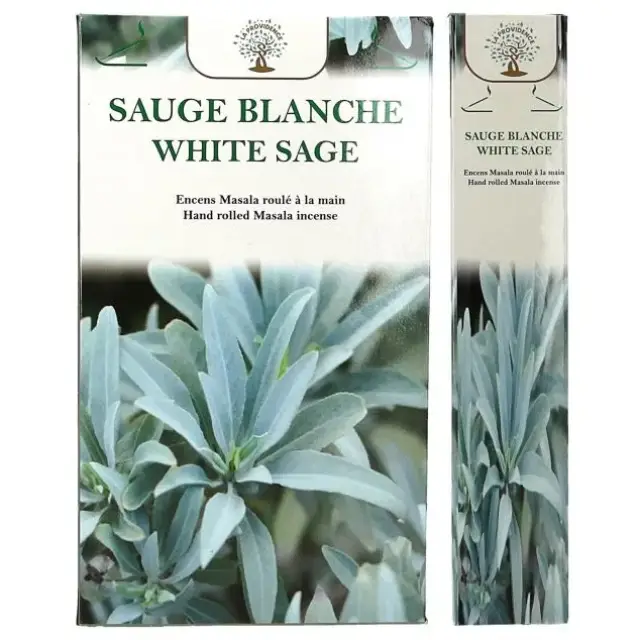 On incense sticks Aromatic white saga
