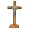 Cross on base Olive wood