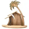 Houten kerststal Komet – kennismakingsset 5 figuren 12 cm + stal