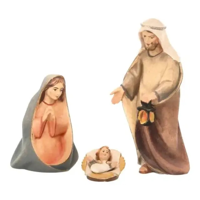 Houten kerststal Komet – Tradition set 9 figuren 12 cm
