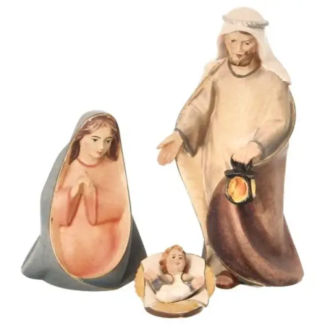 Houten kerststal Komet – Tradition set 9 figuren 12 cm met stal