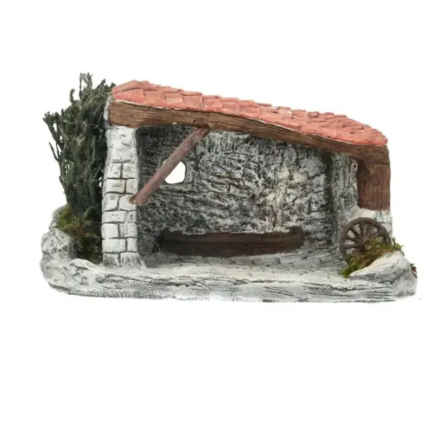 Santons van Marcel Carbonel – Ontdekkingsset – Stal met 5 santons, 7 cm