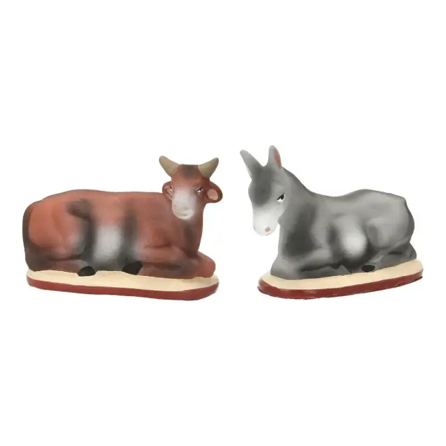 Provencaal santon : set van 11 figuren + stal