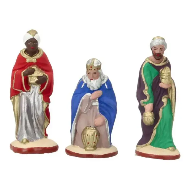 Provencaal santon : set van 11 figuren + stal