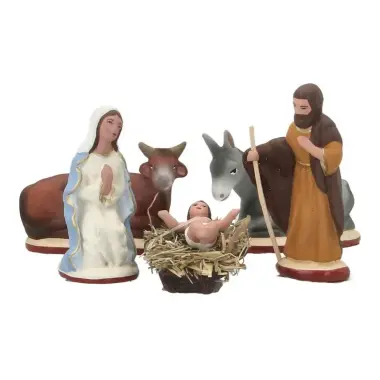 Set van 5 Provençaalse santons van 7 cm – Santons Gâteau