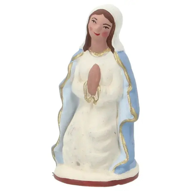 Provençaalse kerststal met 5 santons van 7 cm – Santons Gâteau