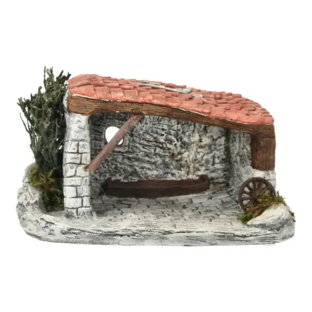 Provençaalse kerststal met 5 santons van 7 cm – Santons Gâteau