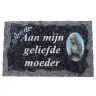 Grafplaat 9X14cm Aan mijn geliefde moeder