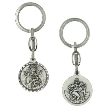 Porte-Clefs - Perpétuel Secours / St Christophe - 30 mm