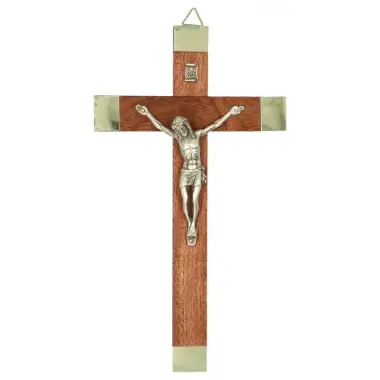 Wall Cross 20 cm Light Wood
