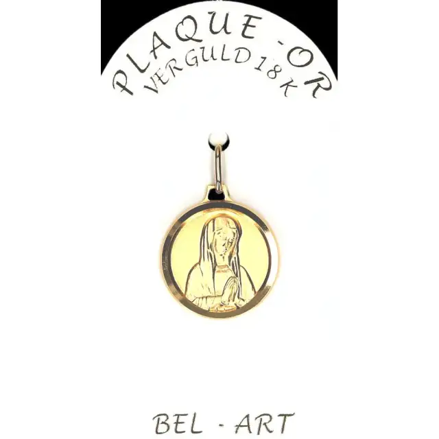 Medaille plaqué-goud - O.L.V. Biddend - 16 mm