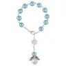 Rosary Angel Blue Crystal Grain