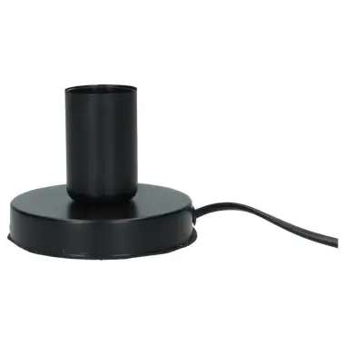 Socket in metal for cross lamp E27 - black