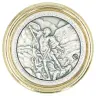 Automagneet Heilige Michael 30 mm gouden rand