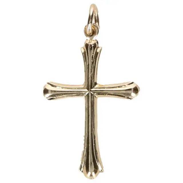 Cross golden metal 22 X 15 mm
