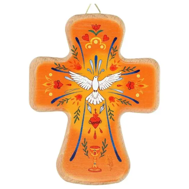 Wall Cross Holy Spirit 14x10 cm
