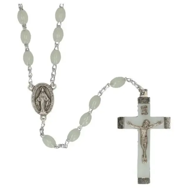 Off-white rosary dubble-switched (bright)