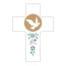 Croix murale blanche "saint esprit viens"