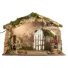 Lege Kerststal met licht voor kerstfiguren van 15 cm (50x26x36cm)