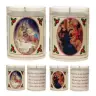 Set of 4 candles Christmas Text 5 languages