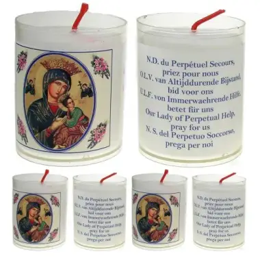 Set de 4 bougies - Perpétuel Secours - Texte 5 L